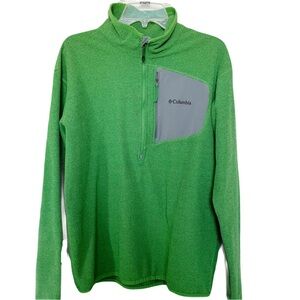 Men’s Columbia Omni-wick Green Half Zip Pullover